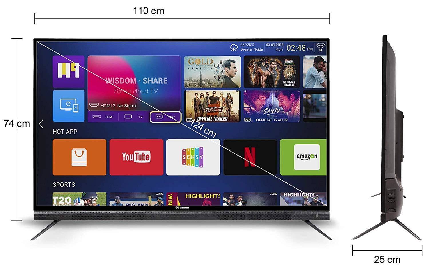 शिंको SO50AS-E50 49-इंच फुल-एचडी स्मार्ट एलईडी टीवी भारत में लॉन्च