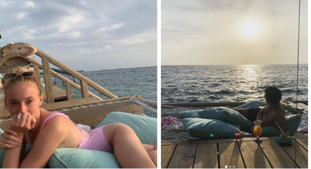 मालदीव में दिखा सोफी- जो का रोमांस, देखें तस्वीरें