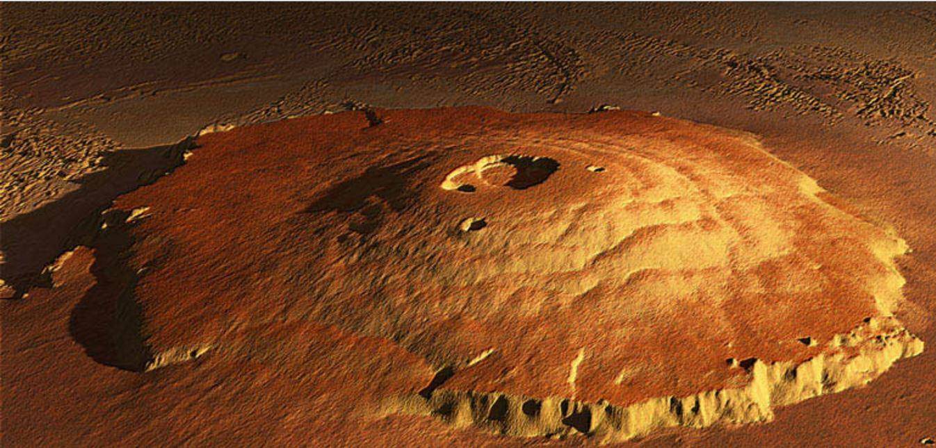 मंगल ग्रह पर पिछले 2 अरब सालों से दहक रहा है यह भयानक ज्वालामुखी