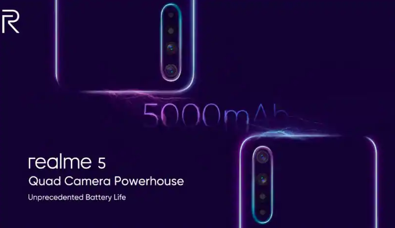 Realme 5 स्मार्टफोन की कीमत 10,000 रूपये से कम हैं