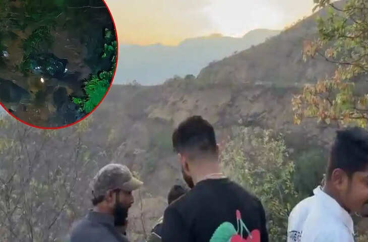 अम्बेनाली घाट में दर्दनाक हादसा, 700 फीट गहरी खाई में गिरी स्कॉर्पियो; 8 युवकों की मौत की आशंका
