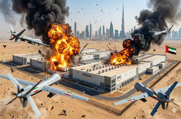 ईरान के निशाने पर टेक कम्पनियां!&nbsp;दुबई में Oracle डेटा सेंटर पर हमला, बहरीन में Amazon को भी बनाया निशाना, स्थिति तनावपूर्ण