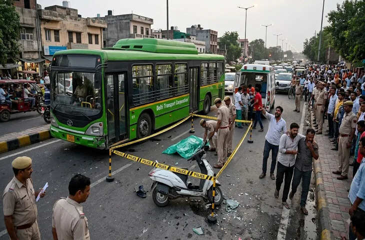 राजधानी में खौफनाक सड़क हादसा! DTC बस ने कई गाड़ियों को कुचला, 2 की मौत और 2 गंभीर; फरार महिला ड्राइवर की तलाश जारी