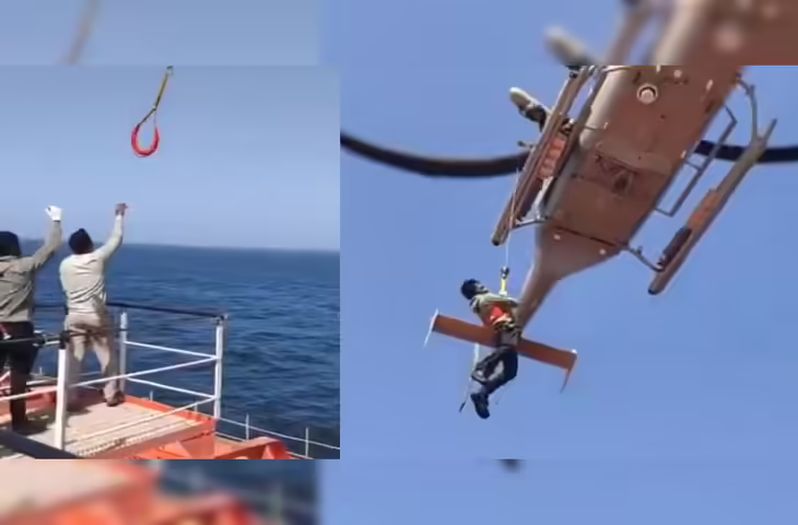 24 भारतीय नाविकों को मिसाइल हमले के बाद ओमान तट से सुरक्षित निकाला गया, वायरल क्लिप में देखे पूरा रेस्क्यू ऑपरेशन&nbsp;