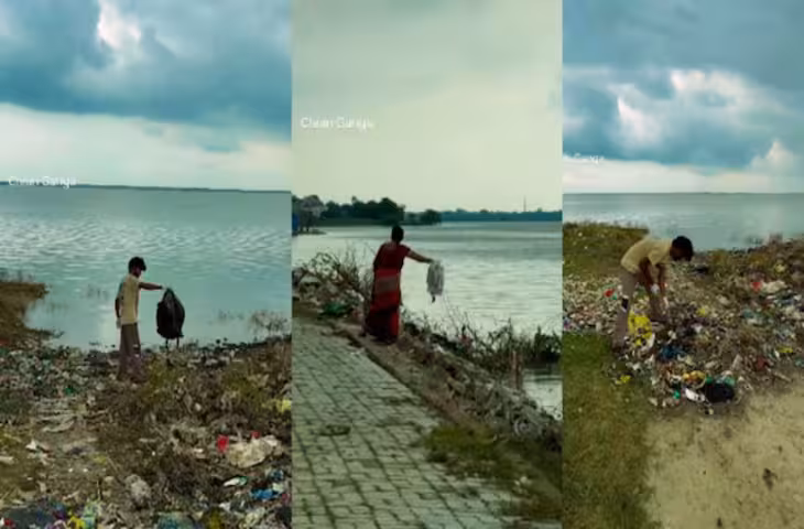 21 साल का लड़का रोज साफ करता है गंगा, चप्पल पहन कांच के बीच उतर जाता है नदी में, सांपों से भी नहीं डरता!