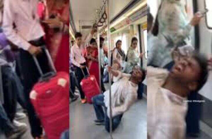 दिल्ली मेट्रो में लड़के का पोल डांस, वायरल वीडियो देख लोग रह गए हैरान; सोशल मीडिया पर मचा बवाल
