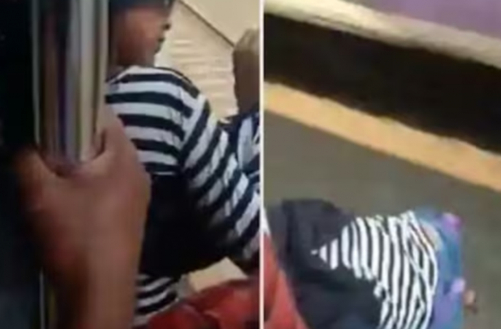 चलती ट्रेन के दरवाजे पर जुल्फ लहरा रही थी लड़की, स्टाइल मारने के चक्कर में हो गए यमराज के दर्शन