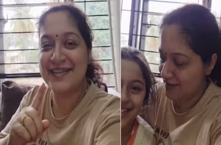 अमेरिका से भारत आई बच्ची को हिंदी बोलने में दिक्कत, 'र' का उच्चारण सुन मां को आई हंसी, वीडियो हुआ वायरल