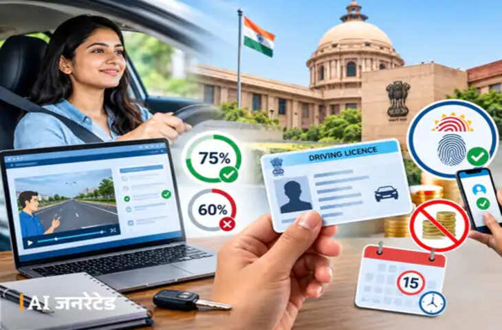 Driving Licence: अब टेस्ट में 75% अंक जरूरी! 15 दिन में होगा नाम-पता अपडेट, PVC कार्ड देने का प्रस्ताव