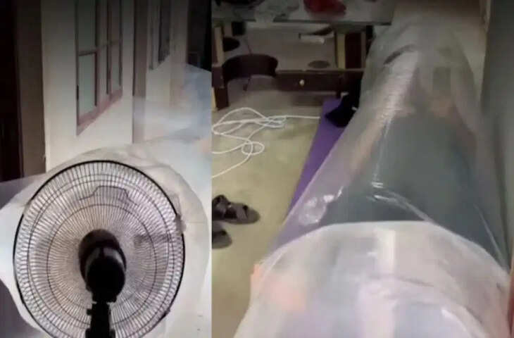 टेबल फैन से बना डाला &lsquo;मल्टी एयरफ्लो सिस्टम&rsquo;, देसी दिमाग का कमाल देख हैरान रह गए लोग