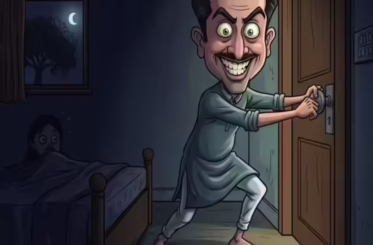 दबे पांव रात के अंधेरे में भाभी के कमरे में घुसा देवर, काफी देर बाद बदहवास होकर निकला और फरार हो गया