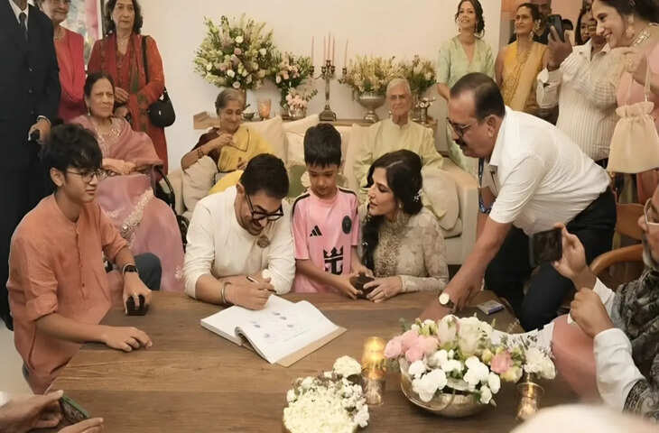 आमिर खान-गौरी स्प्रैट की शादी की अनदेखी तस्वीरें वायरल, कभी मुस्कुरातीं तो कभी मेहमानों संग यादगार पल बिताती दिखीं नई दुल्हन