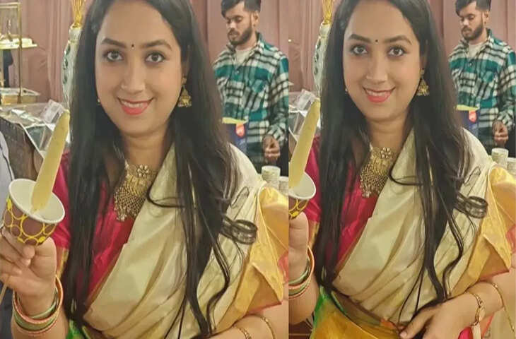 शादी में कुल्फी खाने के लिए महिला ने निकाला ऐसा जुगाड़, वीडियो देख मर्द समाज बोला - 'वो स्त्री है कुह भी कर सकती है...'&nbsp;