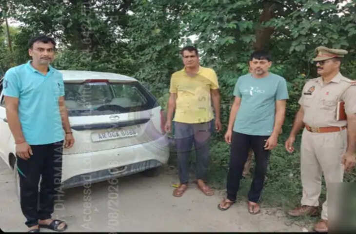 कार से 40 लीटर स्प्रिट मिश्रित शराब बरामद, तीन आरोपी गिरफ्तार; बिहार-झारखंड में होती थी सप्लाई