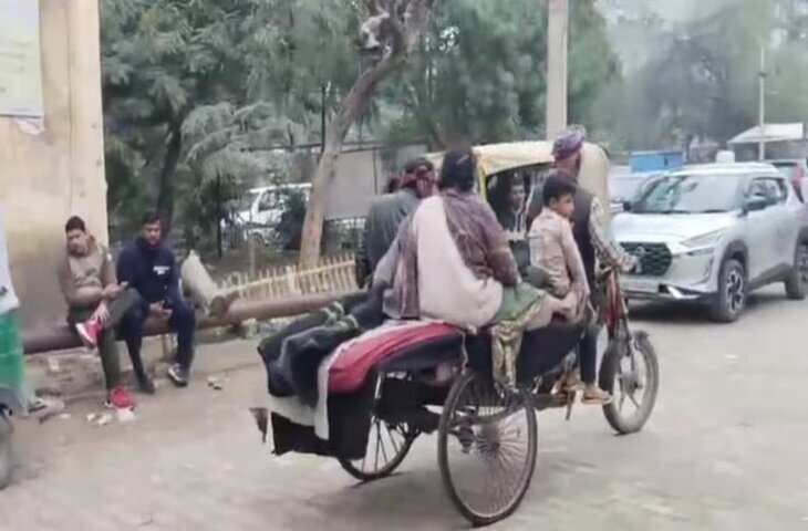 सरकारी व्यवस्था पर सवाल! बीके अस्पताल में एंबुलेंस न मिलने से मजबूर पति ने ठेले पर ले गया पत्नी का शव