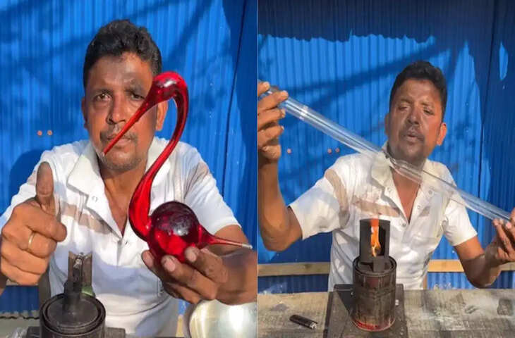 पुरानी ट्यूब लाइट बनी आर्ट का कमाल! शख्स की क्रिएटिविटी ने दिल जीत लिया, VIDEO हुआ वायरल