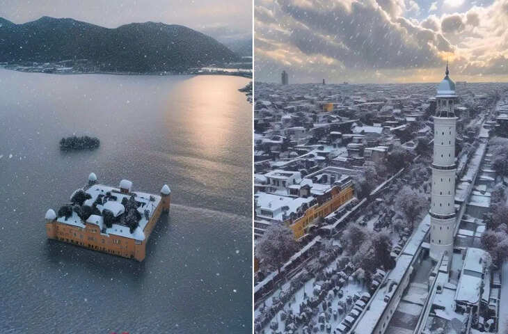 जयपुर में सीजन की पहली बर्फबारी, गलता जी और ऊंचाई वाले इलाकों में ठंड का कहर