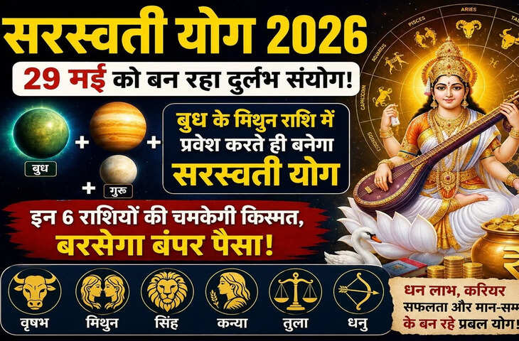 29 मई से बनेगा बेहद शुभ सरस्वती योग, बुध के मिथुन राशि में प्रवेश से चमकेगी इन राशियों की किस्मत
