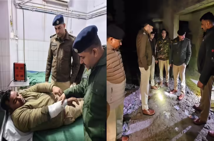 आगरा में राज चौहान हत्याकांड के आरोपियों से मुठभेड़, पुलिस पर फायरिंग में दो घायल