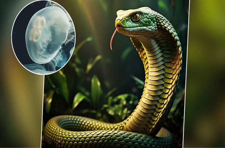 जब भी जहरीले जीवों का जिक्र होता है, तो सबसे पहले सांपों की बात दिमाग में आती है, और उसमें भी किंग कोबरा का नाम सबसे पहले सामने आता है। किंग कोबरा दुनिया का सबसे लंबा विषैला सांप है, जिसकी लंबाई 18.5 फीट तक हो सकती है। एक बार में यह सांप इतना जहर छोड़ता है कि उससे 20 लोग एक साथ मर सकते हैं। लेकिन क्या आप जानते हैं कि एक और ऐसा जीव है, जो आकार में बहुत छोटा होता है, लेकिन उसका जहर किंग कोबरा के जहर से 100 गुना अधिक शक्तिशाली होता है? यह जीव है, इरुकांजी जेलीफिश (Irukandji Jellyfish), जिसे दुनिया की सबसे घातक जेलीफिश माना जाता है।  इरुकांजी जेलीफिश का जहर: शक्ति और प्रभाव इरुकांजी जेलीफिश ऑस्ट्रेलिया के उत्तरी क्षेत्र में पाई जाती है, और यह अपने जहरीले डंक के लिए प्रसिद्ध है। हालांकि यह जेलीफिश आकार में केवल 1 सेंटीमीटर तक बढ़ सकती है और उसका शरीर पारदर्शी होता है, जिससे यह लगभग अदृश्य हो जाती है, इसका जहर बेहद खतरनाक होता है। इरुकांजी जेलीफिश का जहर किंग कोबरा के जहर से कई गुना अधिक शक्तिशाली होता है, और एक डंक से इंसान की जान तक जा सकती है।  इस जेलीफिश के डंक के बाद इंसान को जो दर्द होता है, वह असहनीय होता है और कई दिनों तक रहता है। इसे "इरुकांजी सिंड्रोम" कहा जाता है, जो एक प्रकार की शारीरिक और मानसिक समस्या उत्पन्न करता है। इस सिंड्रोम के शिकार व्यक्ति को गंभीर दर्द, मांसपेशियों में खिंचाव, और हार्ट अटैक जैसी समस्याओं का सामना करना पड़ता है। इसके अलावा, मानसिक स्थिति पर भी इसका बहुत बुरा असर पड़ता है, जैसे कि चिंता, डिप्रेशन, और कभी-कभी आत्महत्या के विचार भी आ सकते हैं।  इरुकांजी जेलीफिश का आकार और शरीर इरुकांजी जेलीफिश का शरीर बहुत पतला और पारदर्शी होता है, जो उसे पानी में लगभग अदृश्य बना देता है। आकार में यह इतनी छोटी होती है कि यह इंसान के पैर की अंगुली से भी छोटी होती है, लेकिन इसका जहर इतना ताकतवर होता है कि यह एक व्यक्ति को आसानी से मार सकता है। इसकी झिल्ली की संरचना और जहर की तीव्रता इसे समुद्र के सबसे खतरनाक जीवों में से एक बनाती है।  इरुकांजी जेलीफिश के डंक के परिणाम इरुकांजी जेलीफिश के डंक का असर इतना खतरनाक होता है कि यह एक व्यक्ति के लिए जानलेवा साबित हो सकता है। डंक मारने के कुछ मिनटों बाद व्यक्ति को असहनीय दर्द का सामना करना पड़ता है, और इसके बाद उसके शरीर में मांसपेशियों में ऐंठन और हार्ट अटैक जैसी समस्याएँ हो सकती हैं। अगर जल्दी इलाज न किया जाए, तो यह स्थिति और बिगड़ सकती है और व्यक्ति की मौत तक हो सकती है।  इलाज का अभाव इरुकांजी जेलीफिश के जहर का सबसे डरावनी बात यह है कि इसका कोई ठोस इलाज नहीं है। इस जेलीफिश के डंक के लिए कोई एंटीडोट (antidote) नहीं है, जो इसे खतरनाक और भयानक बना देता है। अगर कोई व्यक्ति इस जेलीफिश के डंक से प्रभावित हो जाता है, तो तुरंत चिकित्सा सहायता की आवश्यकता होती है। उपचार में ज्यादातर दर्द निवारक दवाएँ, एंटीबायोटिक्स और अन्य चिकित्सा उपायों का इस्तेमाल किया जाता है, लेकिन जहर का प्रतिकार करने के लिए कोई विशेष एंटीडोट नहीं होता।  समुद्री पारिस्थितिकी में इरुकांजी जेलीफिश का महत्व इरुकांजी जेलीफिश सिर्फ एक खतरनाक जीव नहीं है, बल्कि समुद्री पारिस्थितिकी तंत्र का महत्वपूर्ण हिस्सा है। यह समुद्री जीवन का हिस्सा होने के नाते, समुद्र के पारिस्थितिकी तंत्र को बनाए रखने में मदद करती है। यह छोटे समुद्री जीवों को नियंत्रित करने में मदद करती है, जिससे समुद्र का संतुलन बना रहता है। इसके बावजूद, इसकी जहरीली प्रकृति और मनुष्यों के लिए खतरनाक प्रभाव इसे समुद्र के सबसे डरावने जीवों में से एक बनाता है।  निष्कर्ष इरुकांजी जेलीफिश का जहर किंग कोबरा जैसे जहरीले सांपों से भी कई गुना अधिक शक्तिशाली है, और इसका डंक इंसान के लिए जानलेवा हो सकता है। इसके आकार में होने वाली छोटी सी गड़बड़ी हमें यह सिखाती है कि समुद्र में कई छोटे से जीव भी अपनी खतरनाक ताकत से किसी भी व्यक्ति के लिए खतरे का कारण बन सकते हैं। इसलिए, समुद्र में जाने से पहले हमें इन खतरनाक समुद्री जीवों के बारे में जागरूक रहना चाहिए और सावधानी बरतनी चाहिए।