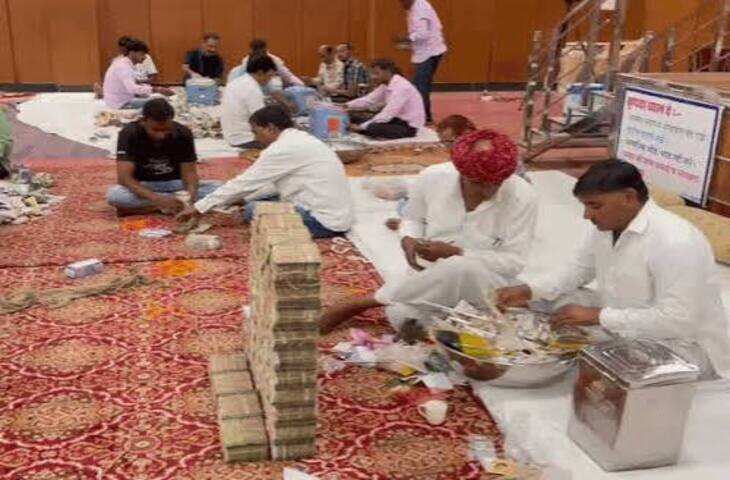 सांवलिया सेठ मंदिर के भंडार की गिनती जारी: चौथे राउंड में निकले 2.50 करोड़, वीडियो में जाने कुल राशि 31.12 करोड़ पार