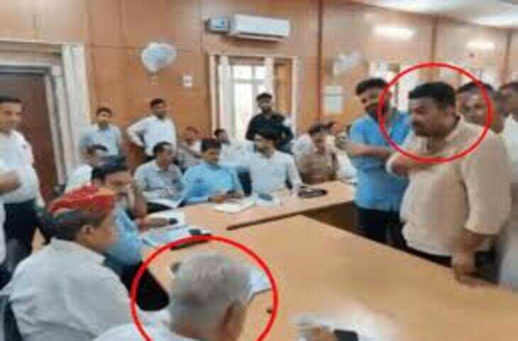 बीकानेर में जनसुनवाई के दौरान भाजपा विधायक और RLP नेता में तीखी बहस