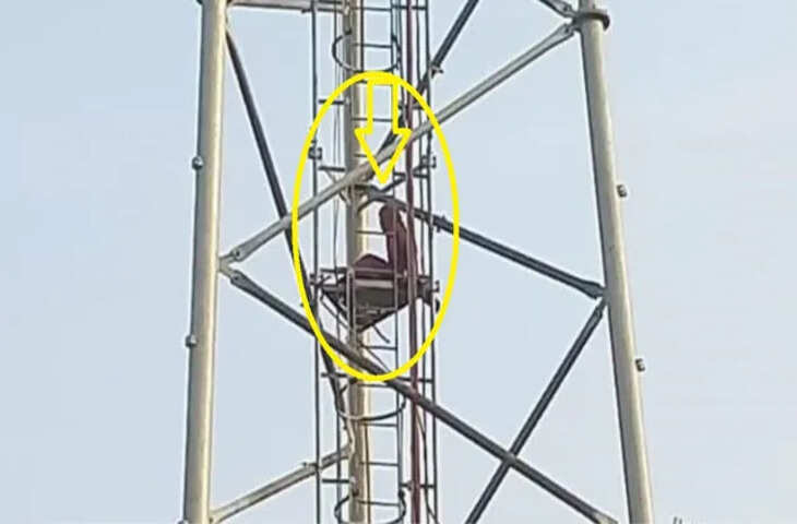 चिरैया में मोबाइल टावर पर चढ़ी युवती, पुलिस-परिजनों की मशक्कत के बाद सुरक्षित उतारा गया