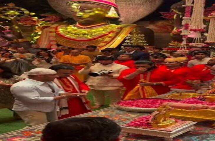 अंबानी परिवार के गणपति उत्सव में पहुंचे सलमान खान, फुटेज में देंखे बप्पा को चढ़ाए फूल