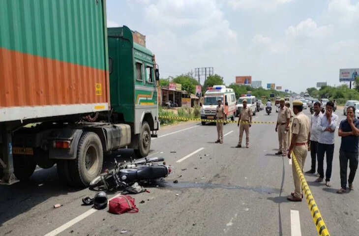 जयपुर में दर्दनाक सड़क हादसा: बेकाबू ट्रेलर ने मां-बेटे को 35 मीटर तक घसीटा, दोनों की मौके पर मौत