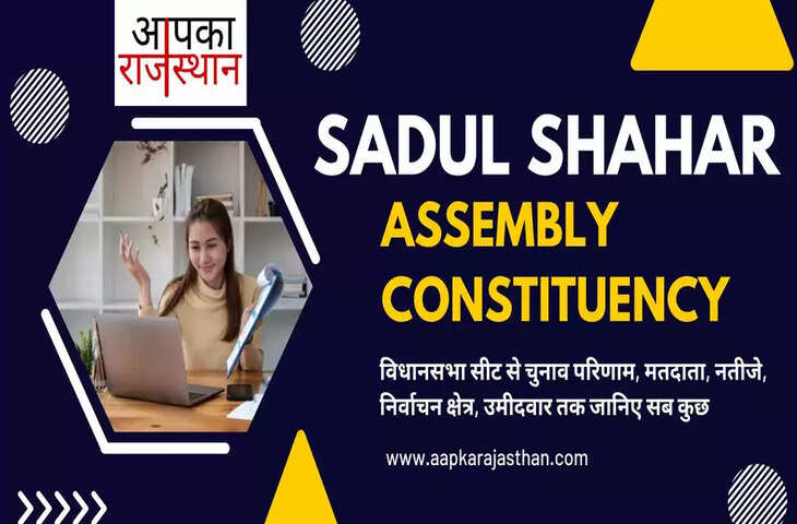 सादुल शहर विधानसभा निर्वाचन क्षेत्र की विधानसभा सीटों, अब तक के चुनाव परिणाम, नए मतदाता, मतदाता प्रतिशत, निर्वाचन क्षेत्र, पार्टियां, वोट प्रत&zwj;िशत, चुनाव कब है, चुनाव की तारीख, इलेक्शन रिजल्ट्स, इलेक्शन डेट और सादुल शहर विधानसभा चुनाव के बारे में हर वो जानकारी जो आपकी जाननी चाहिए.....