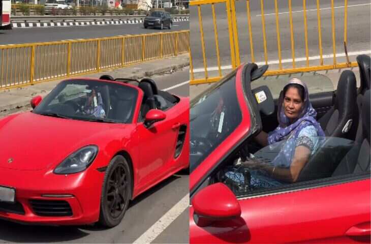 देसी स्टाइल वाली महिला ने लग्जरी कार को ऐसे भगाया कि यूजर्स बोले- ड्राइविंग में तो ये फुल मास्टर निकली