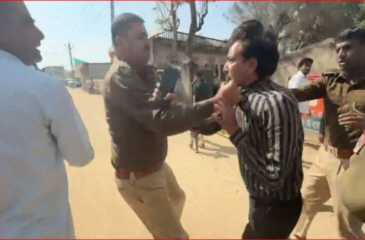 खाटूश्यामजी मेले की तैयारियों में विवाद: लोहे के गेट और पुलिसकर्मी का वायरल वीडियो