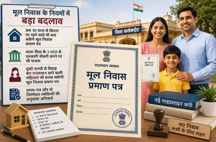 राजस्थान में मूल निवास प्रमाण-पत्र को लेकर नई गाइडलाइन जारी, कई अधिकारियों को मिला अधिकार