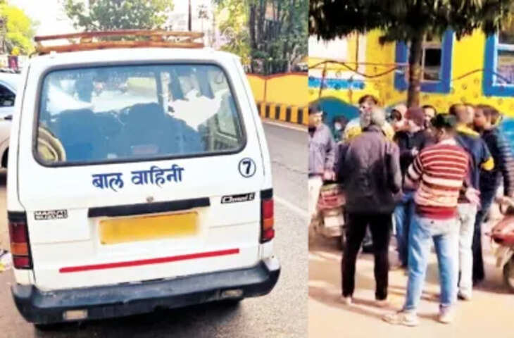 वीडियो में देखें जयपुर में स्कूल वैन को तेज रफ्तार कार ने मारी टक्कर, 6 बच्चे और ड्राइवर घायल