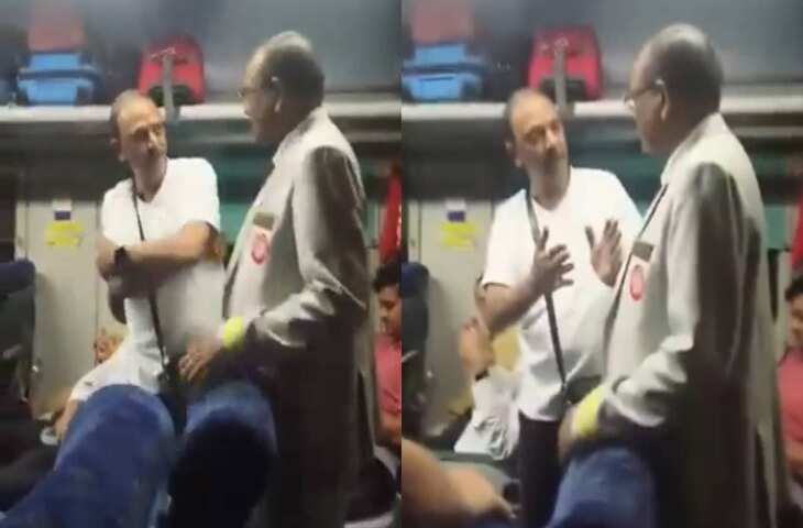 Viral Video: शताब्दी ट्रेन की छत से टपकता पानी देख भड़के यात्री, रेलवे पर उठे सवाल