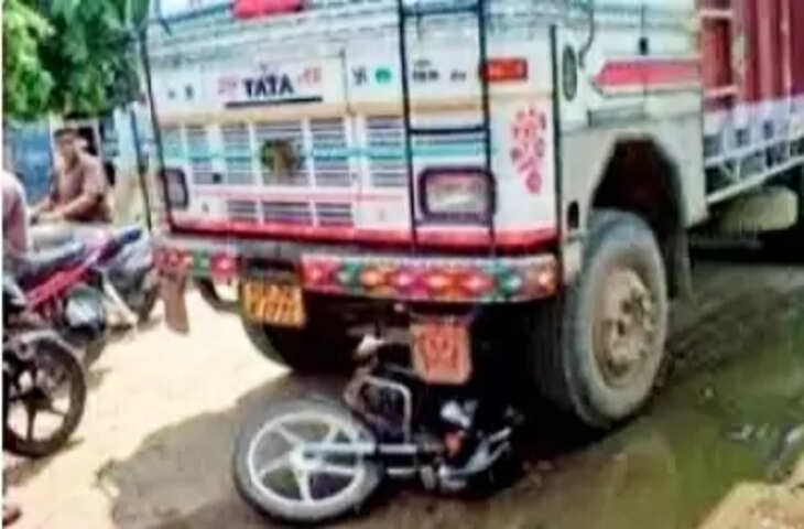 Meerut में ट्रक व बाइक की भिंड़त, बाइक सवार युवक की मौके पर ही मौत