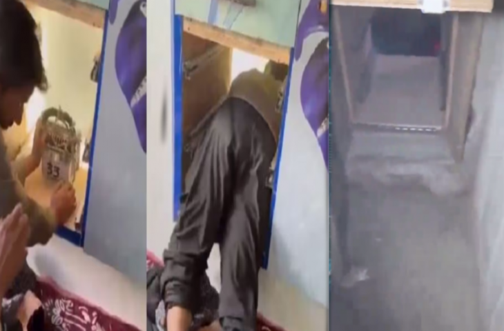 कश्मीर में आतंकियों ने छिपने के लिए अलमारी में बना रखा था बंकर, हैरान कर देने वाला वीडियो