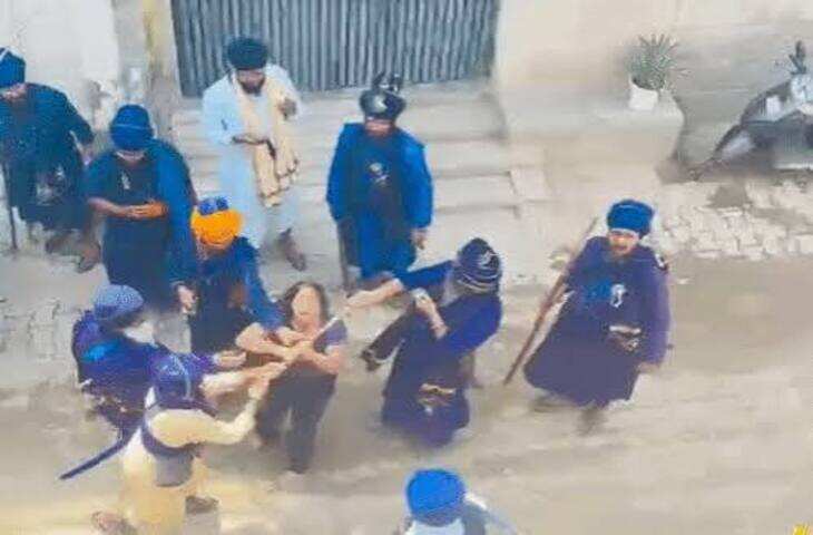 पटियाला में घर पर कब्जे के विवाद में बवाल, निहंगों पर महिला से मारपीट का आरोप; वीडियो वायरल