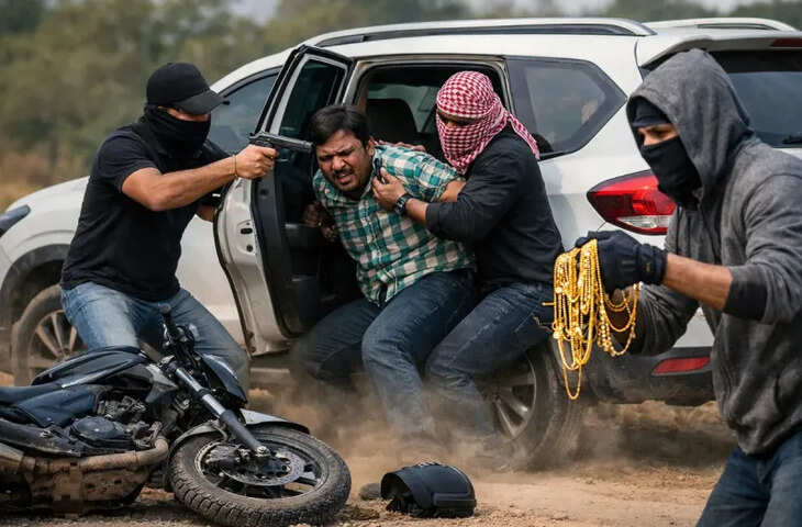 सेवाड़ी में दिनदहाड़े लूट और अपहरण की वारदात, पिस्टल की नोक पर युवक अगवा कर 2 करोड़ के सोने के गहने लूटे