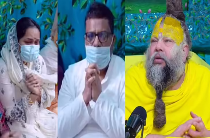 पहलगाम आतंकी हमले में शहीद हुए शुभम द्विवेदी के परिजन वृंदावन पहुंचे, प्रेमानंद महाराज से लिया आशीर्वाद