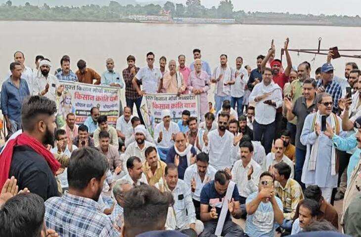 किसानों की पैदल यात्रा भोपाल पहुंची, मांगों को लेकर प्रदर्शन तेज; हजारों किसान राजधानी में जुटे