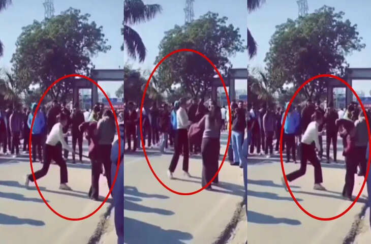 बॉयफ्रेंड पर किया कमेंट&hellip; मेरठ में गर्लफ्रेंड ने छात्रा को बेल्ट से दौड़ा-दौड़ाकर पीटा, VIDEO वायरल