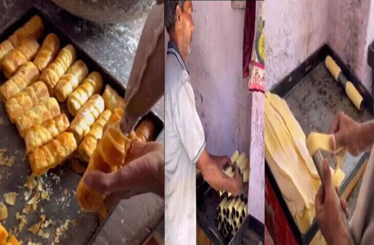 क्या आप भी खाते है&nbsp;क्रीम रोल, अगर य वीडियो देख लिया तो भूल जाएंगे खाना&nbsp;