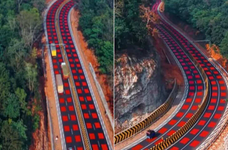 मप्र हाइवे हुआ लाल, नितिन गडकरी के आदेश पर बनी देश की पहली ऐसी रोड, यहाँ देखे वायरल वीडियो 