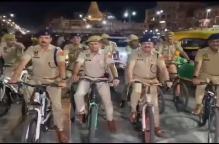 जयपुर पुलिस का अनोखा ईधन बचाओ अभियान, वीडियो में साइकिल से गश्त करते दिखे जवान