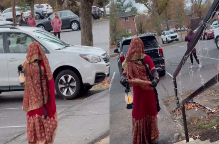 अमेरिका में भी चला बॉलीवुड का जादू! सड़कों पर घूमती दिखी स्त्री, सोशल मीडिया पर वायरल हुआ हैलोवीन स्पेशल VIDEO 