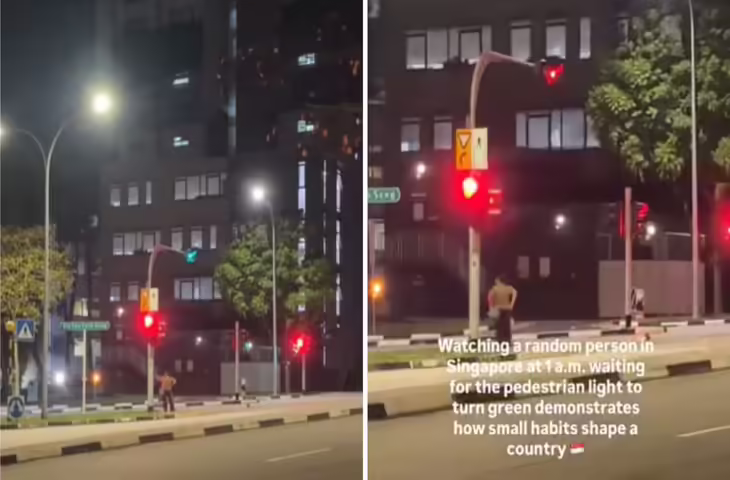 Singapore का हैरान करने वाला वीडियो वायरल, रात 1 बजे रेड लाइट पर रुकते लोग, भारतीय बोले- काश ऐसा भारत में भी होता