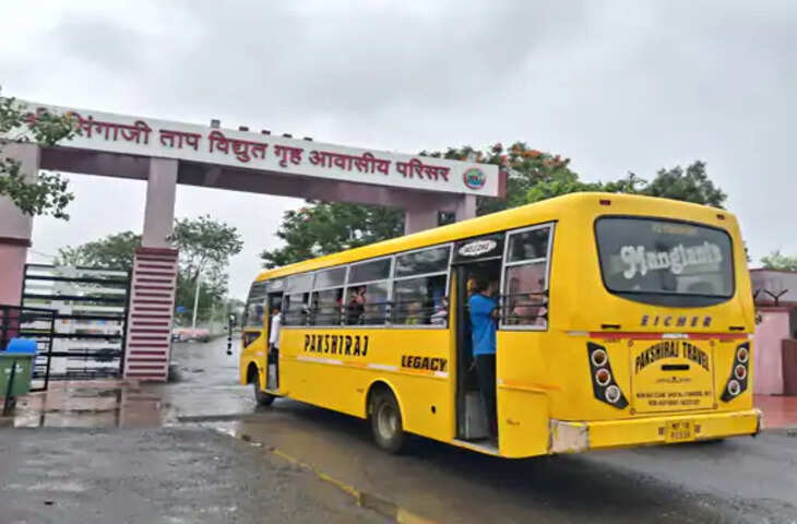 खंडवा में बच्चों की जान से खिलवाड़! 52 सीटर बस में ठूंस दिए 98 स्कूली बच्चे, थर्मल प्लांट की टाउनशिप में लापरवाही उजागर