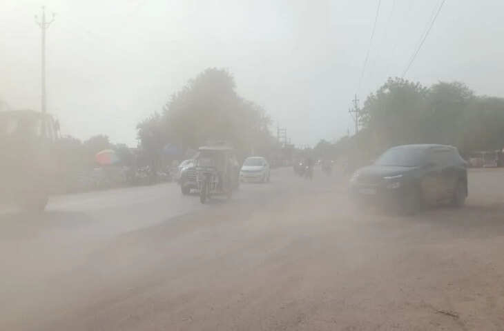 राजधानी में धूल बना नागरिकों का दुश्मन: सड़कों पर उड़ती मिट्टी से बढ़ी लोगों की परेशानी, स्वास्थ्य पर भी खतरा
