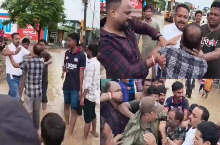 बाजपुर में BJP नेता ने अधिकारी पर पोती मिट्टी, वीडियो वायरल